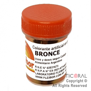 COLORANTE FLEIBOR BRONCE EN POLVO 4 GR x 4